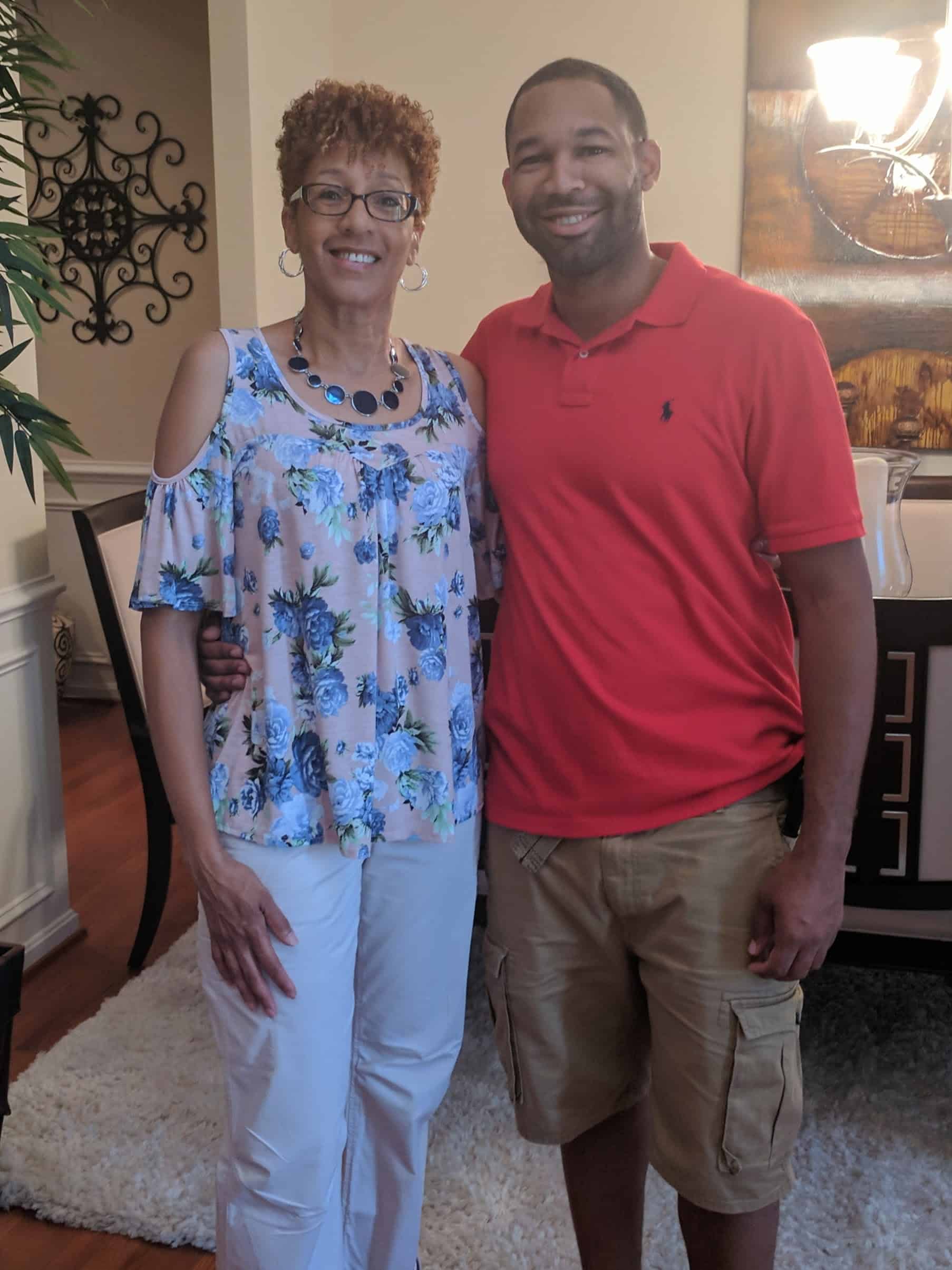 Chenega Thanks Soldiers on US Army's 245th Birthday - Dana McCollum and Son Devin Quarles