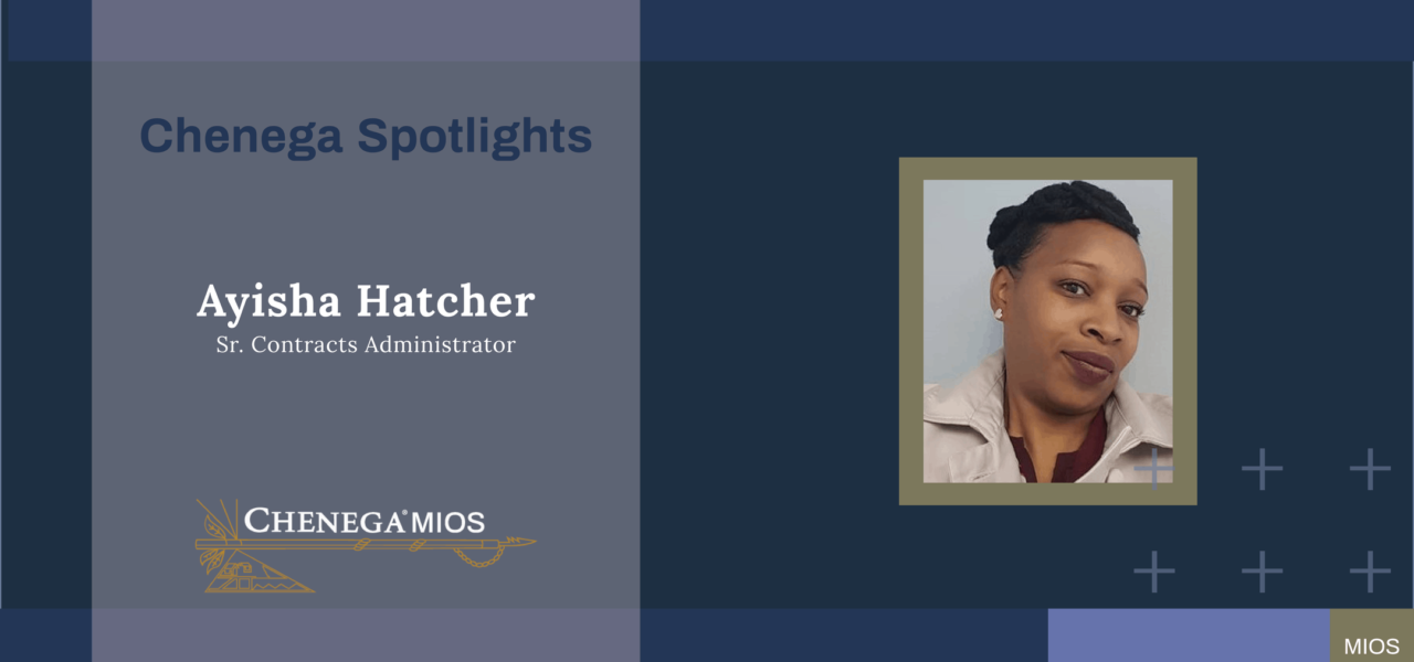 Chenega MIOS Congratulates Ayisha Hatcher On Her Promotion